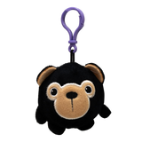 Black Bear Squishy Keychain 3"