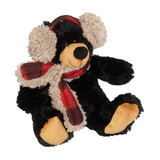 Duffy Black Bear with Ear Muff 8"