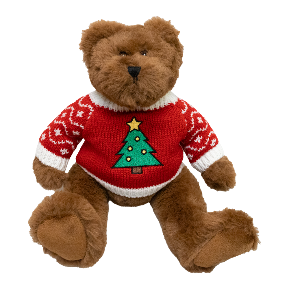 Big Bentley Bear 10.5" with Christmas Sweater - 30605