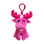 Pink Moose Keychain 4" - 11581