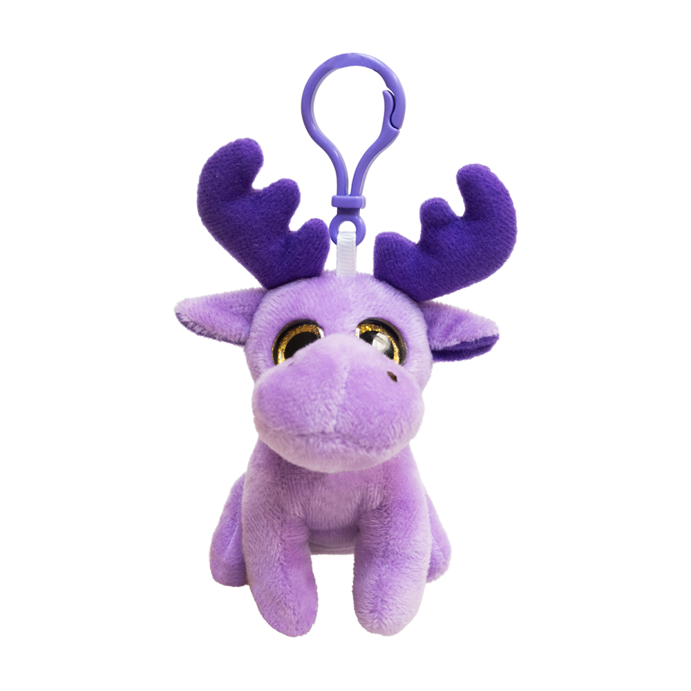 Purple Moose Keychain 4" - 11582