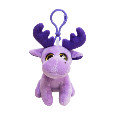 Purple Moose Keychain 4" - 11582