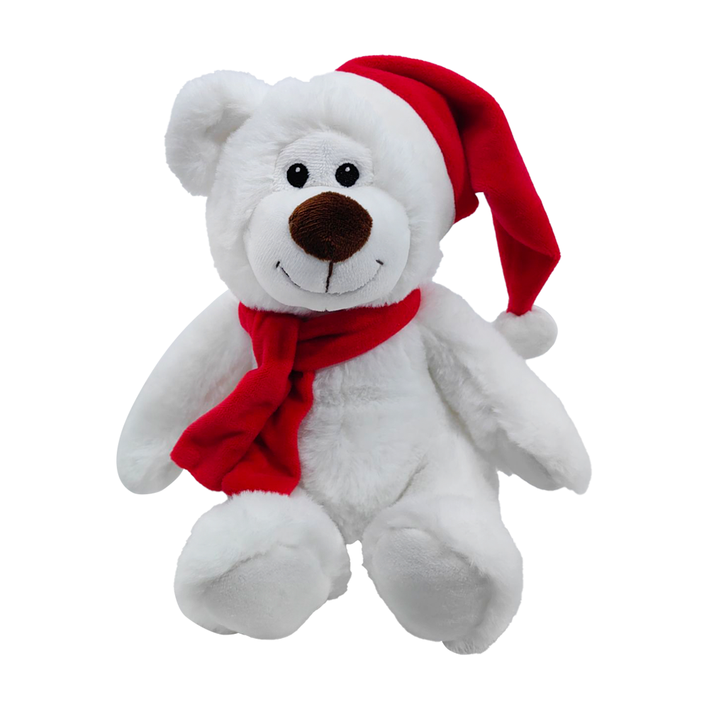 Santa Sammy White Bear 7.5