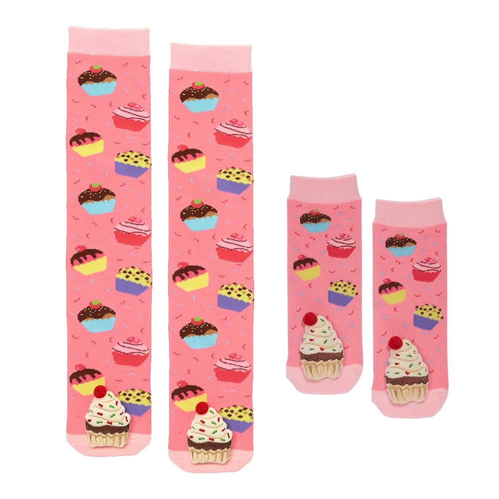 Mommy & Me Cupcake Socks - 26086
