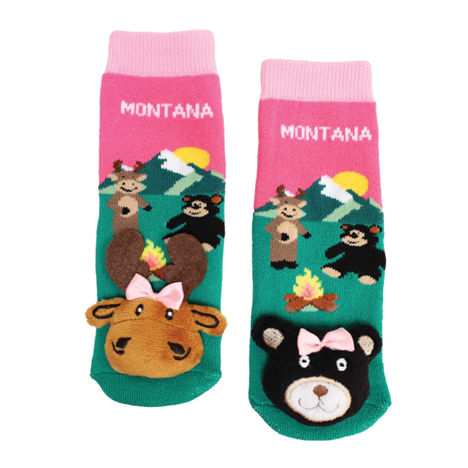 Montana Campfire Pink Socks - 27162