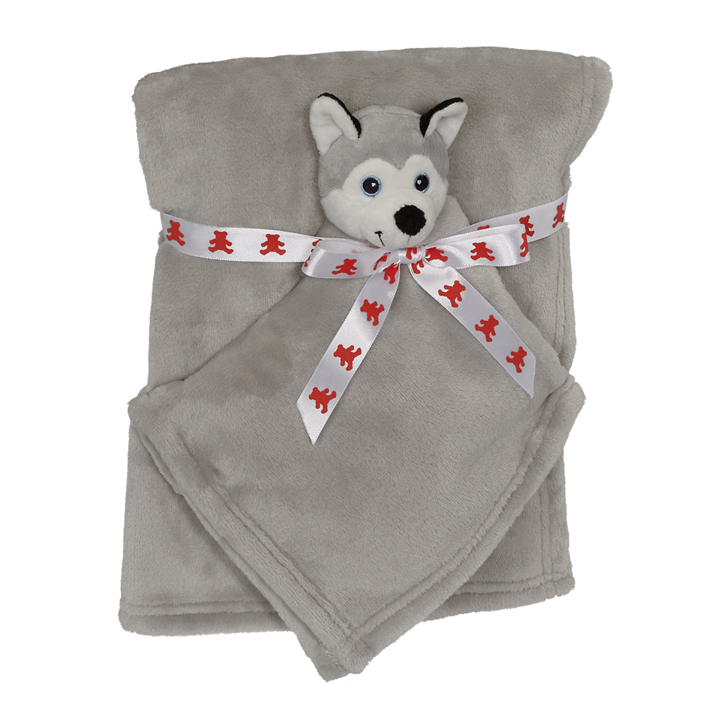 Grey Husky Blankey Set - 41188
