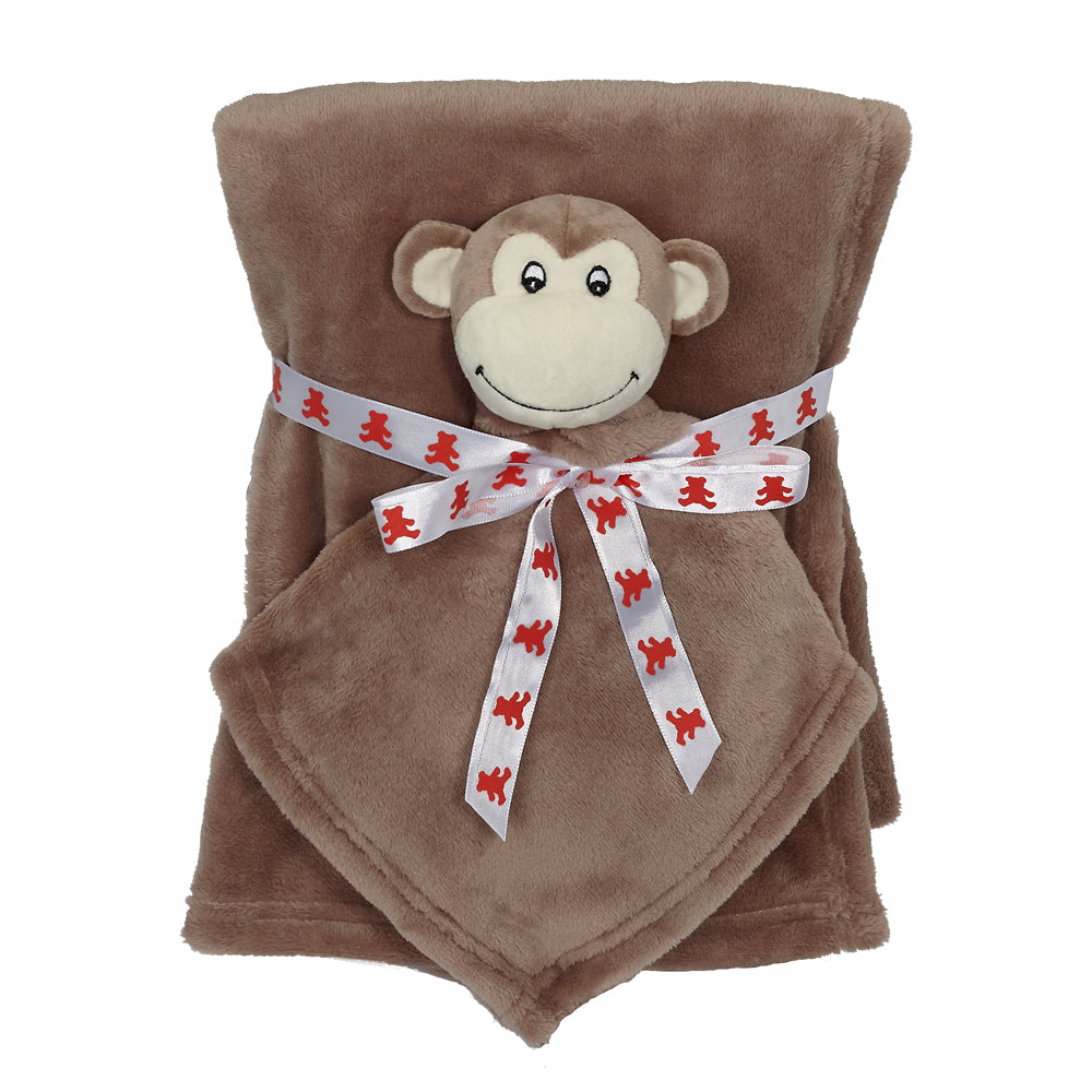Brown Monkey Blankey Set - 41194