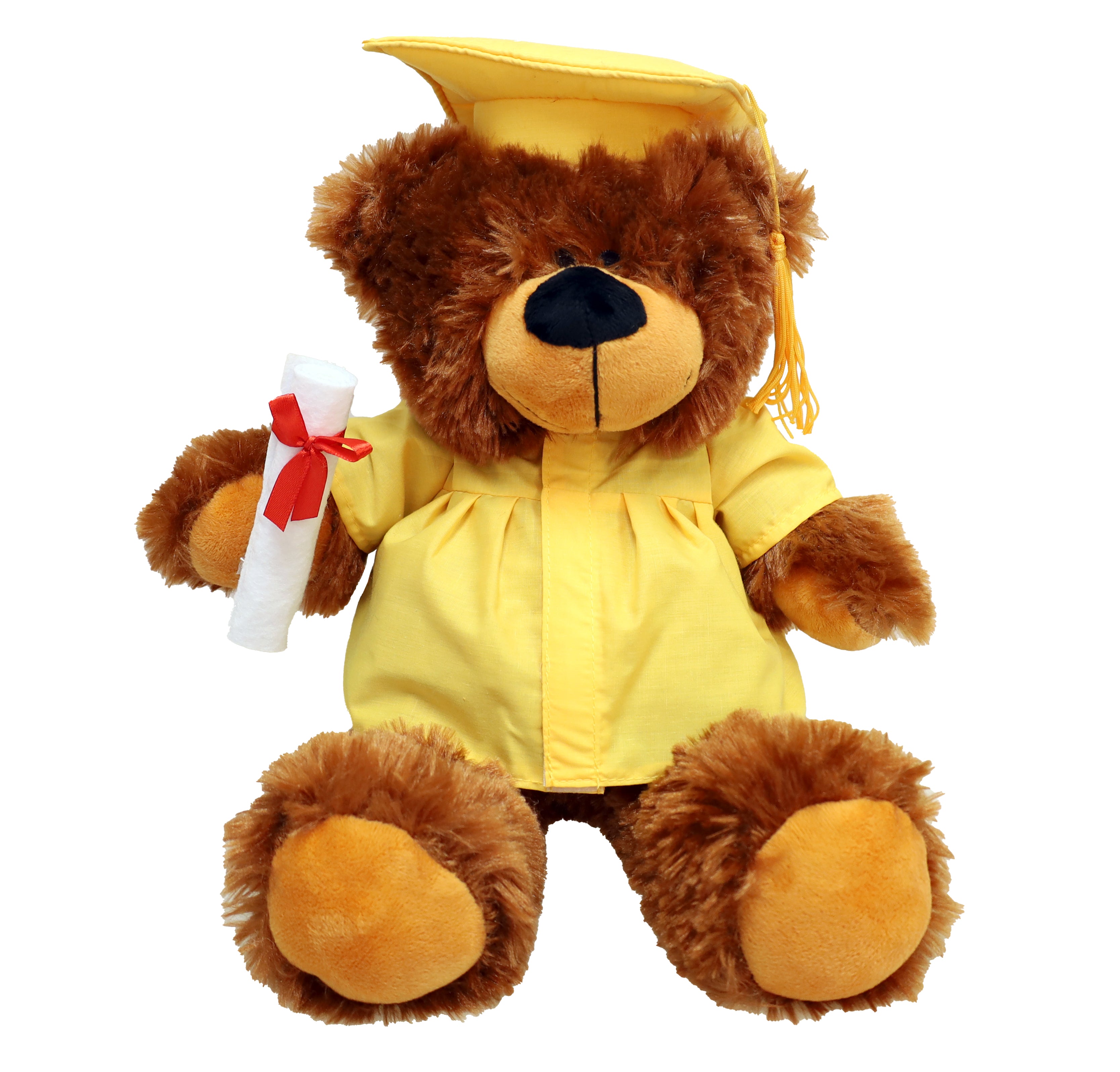 Yellow Grad Bobby Bear 12"- 42001Y