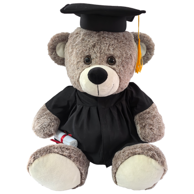 Grad Gemstone Bear, 9" Silver Brown - 47004