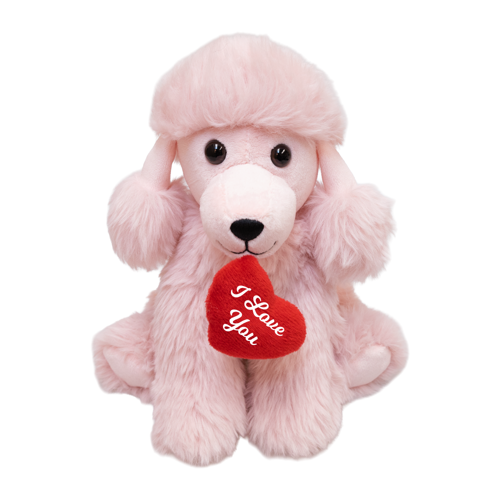 Pink Poodle 8" "I Love You" - 52300V