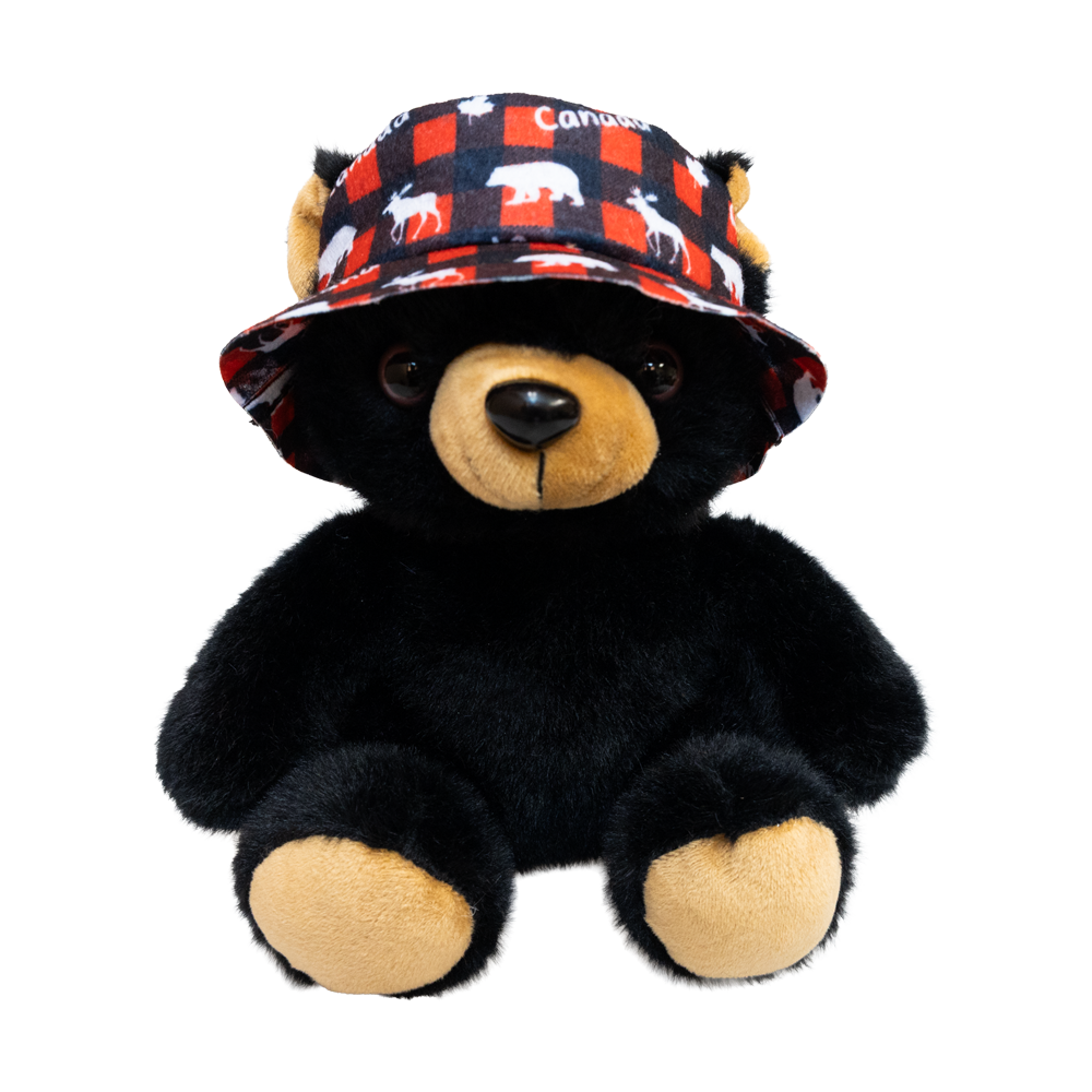 Bucket Hat Black Bear 8"- 73321