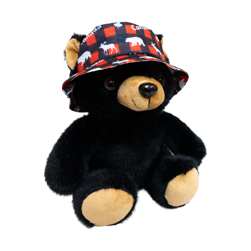 Bucket Hat Black Bear 8"- 73321