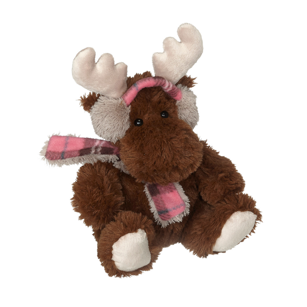 Duffy Moose with Pink Ear Muff 8"
