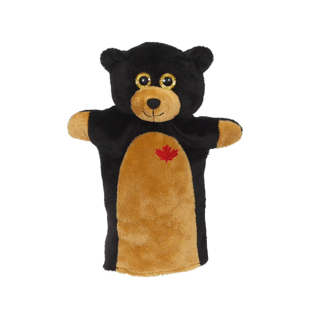 Black Bear Hand Puppet 9"- 24792