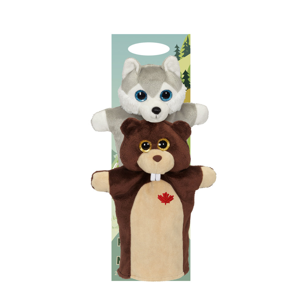 Husky/Beaver Hand Puppet 9"- 24797