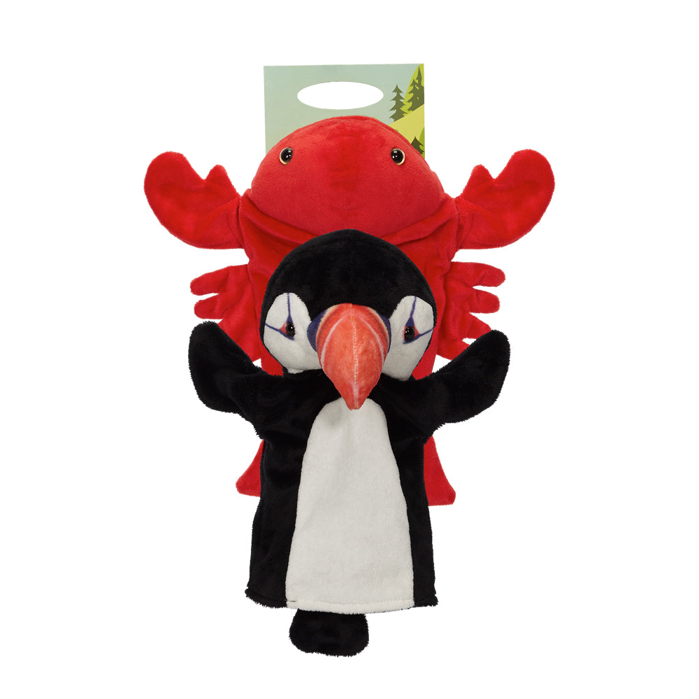 Lobster/Puffin Hand Puppet 9"- 24801