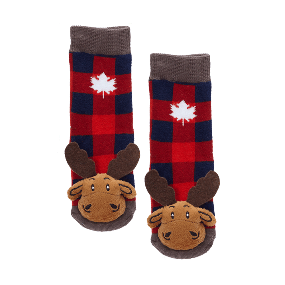 Plaid Moose w/Maple Leaf - 27053